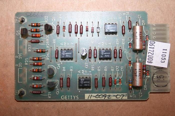 Used GETTYS Circuit Board 11-0092-07 #11053