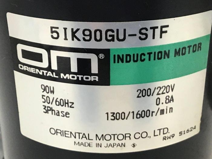 Used ORIENTAL MOTOR Induction Motor 5IK90GU-STF Used