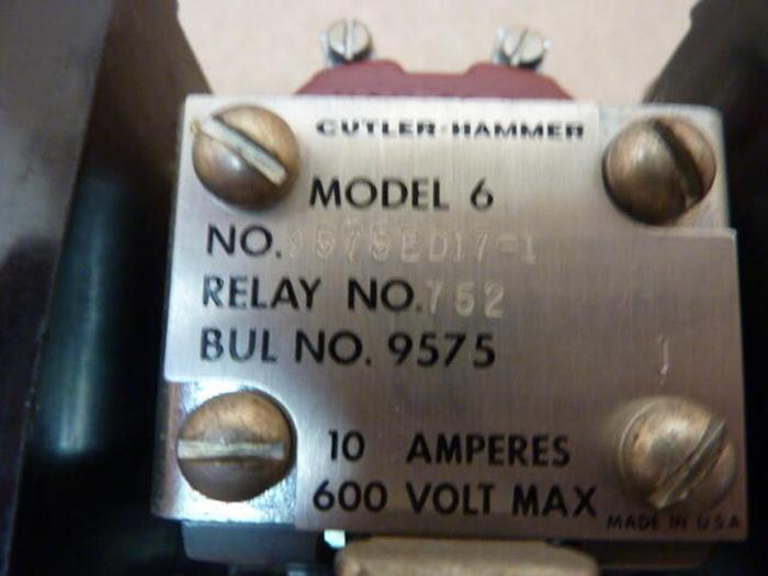 Used CUTLER HAMMER Motor Starter 9575ED17-1 #27798