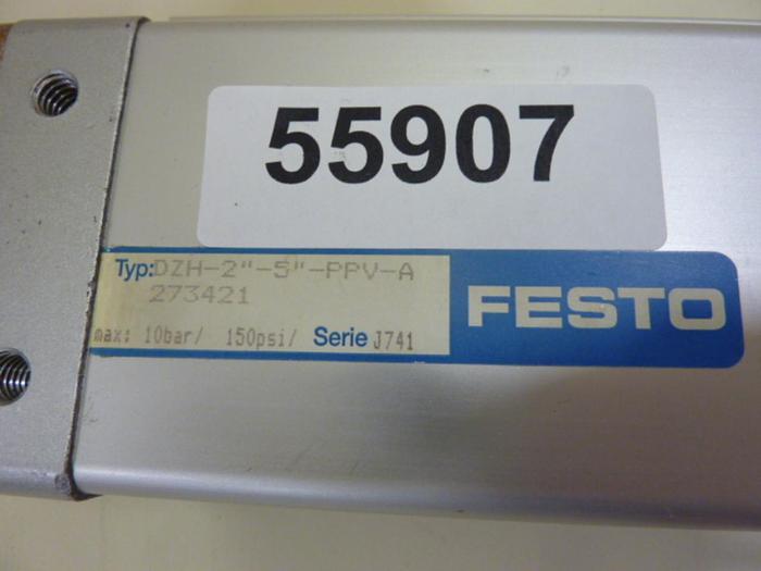 Used FESTO Flat Cylinder DZH DZH-2IN-5IN-PPV-A #55907
