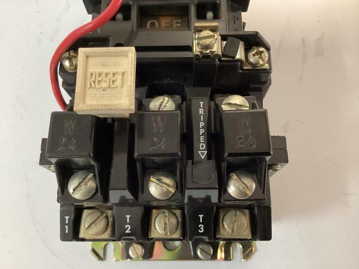 Used ALLEN BRADLEY Starter Size 1 509-BOD SER B W24 #32072