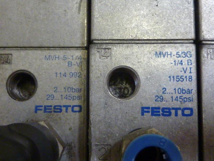 Used FESTO Control Block / Valve Terminal IIFB-02-1/4-4-BU #64638