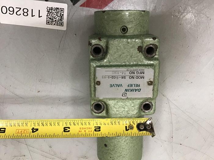 Used DAIKIN Relief Valve SR-G03-I-13 #118260