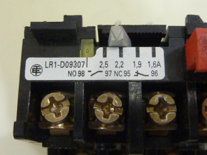 Used TELEMECANIQUE Overload Relay LR1D09307 #64322