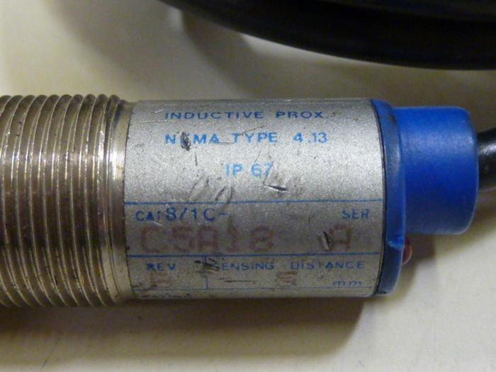Used ALLEN BRADLEY Proximity Switch 871C-C5A18 SER A #62642