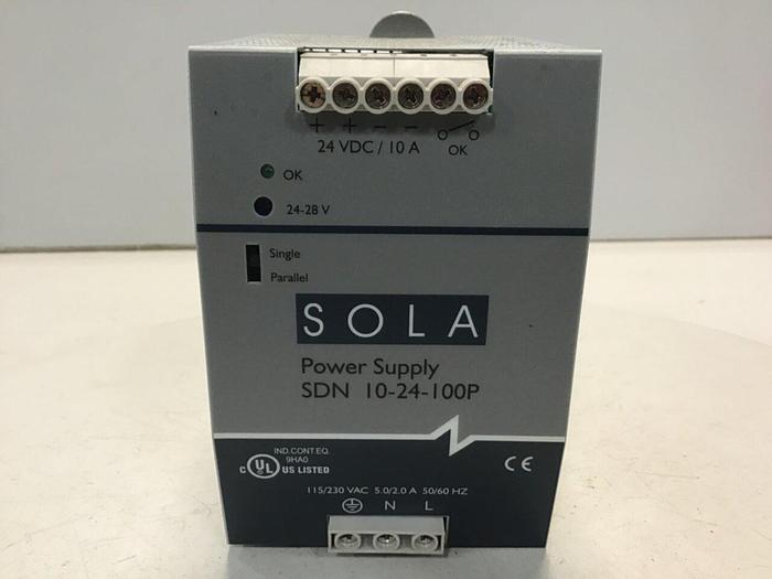 Used SOLA Power Supply SDN10-24-100P #129842