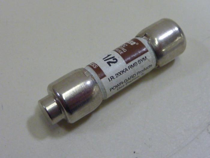 Used LITTELFUSE 1/2 Amp Fuse KLKR-1/2 #62411