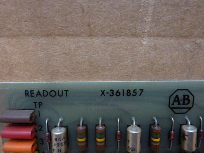 Used ALLEN BRADLEY Readout Circuit Board X-361857 #27277