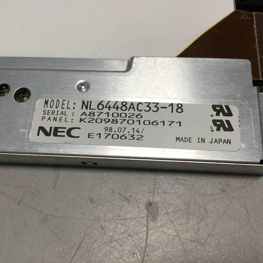 Used NEC LCD Display Screen NL6448AC33-18 USED