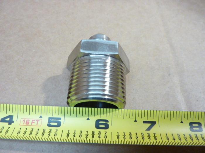 PRESSURE CONNECTIONS CORP. Male Connector SS-2404-08-16 #40575 DNL SCRAPPED