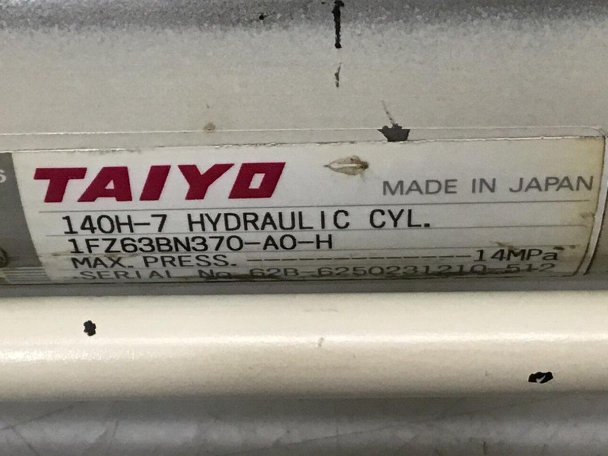 Used TAIYO Injection Sled Hydraulic Cylinder 140H-7 #133587