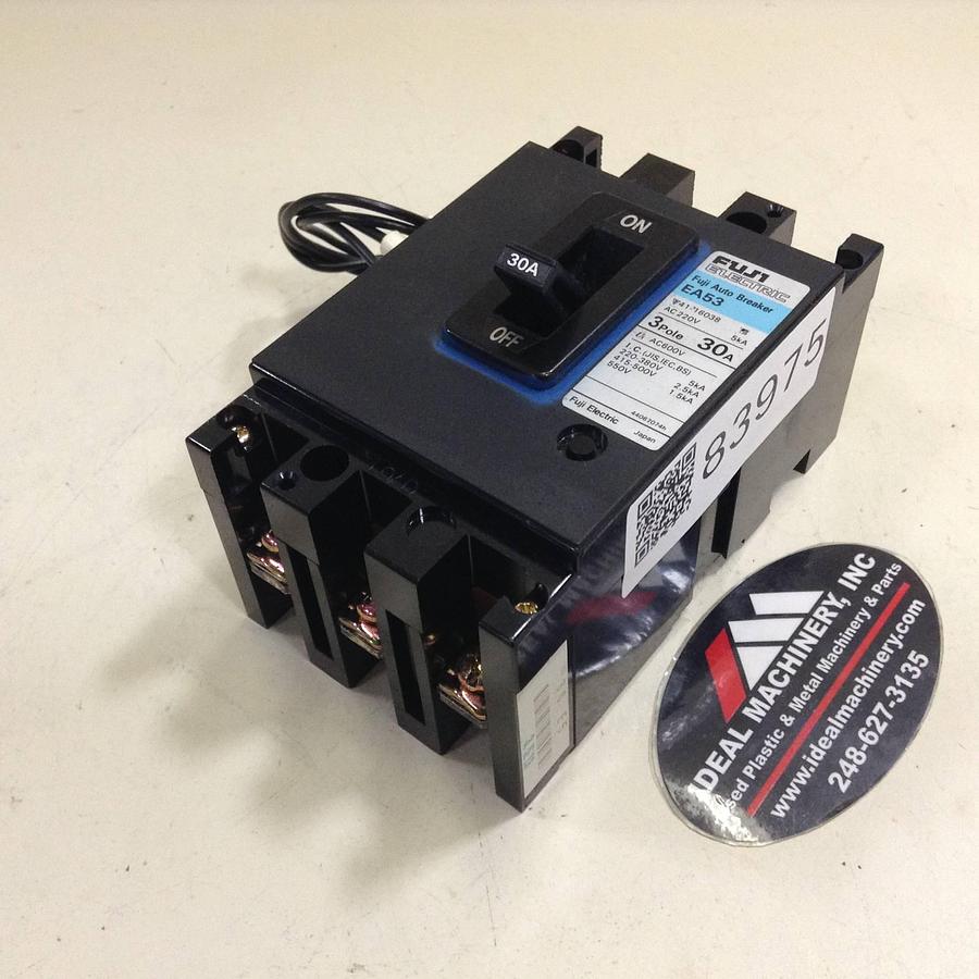 Used FUJI ELECTRIC 30 Amp Circuit Breaker EA53-30 Used