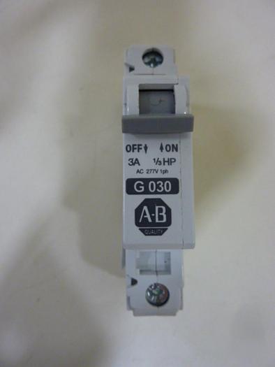 Used ALLEN BRADLEY 3 Amp Circuit Breaker 1492-CB1/G030 SER C #52184
