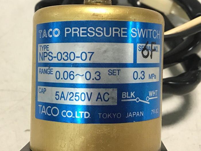 Used TACO Pressure Switch NPS-030-07 #114544