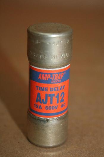 Used FERRAZ SHAWMUT 12 Amp Fuse AJT12 #19864
