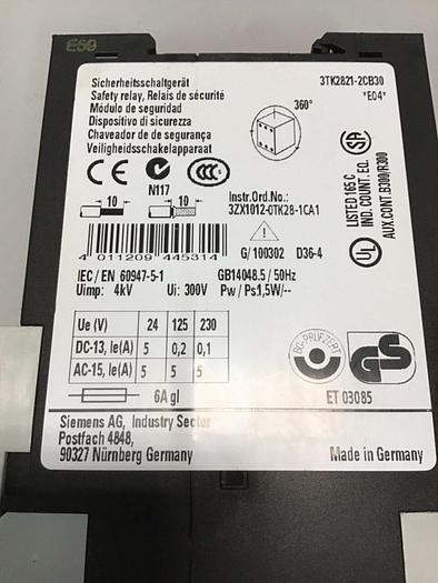Used SIEMENS Relay Module 3TK2821-2CB30 USED