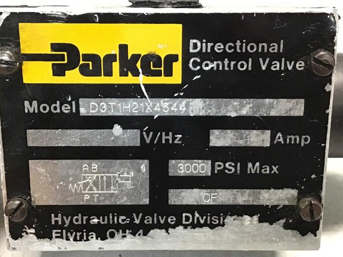 Used PARKER Directional Control Valve D3T1H21X4544 Used