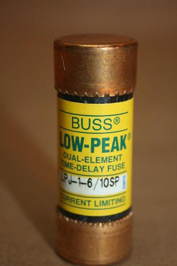 Used BUSSMANN 1 6/10 Amp Fuse LPJ-1-6/10SP #20495