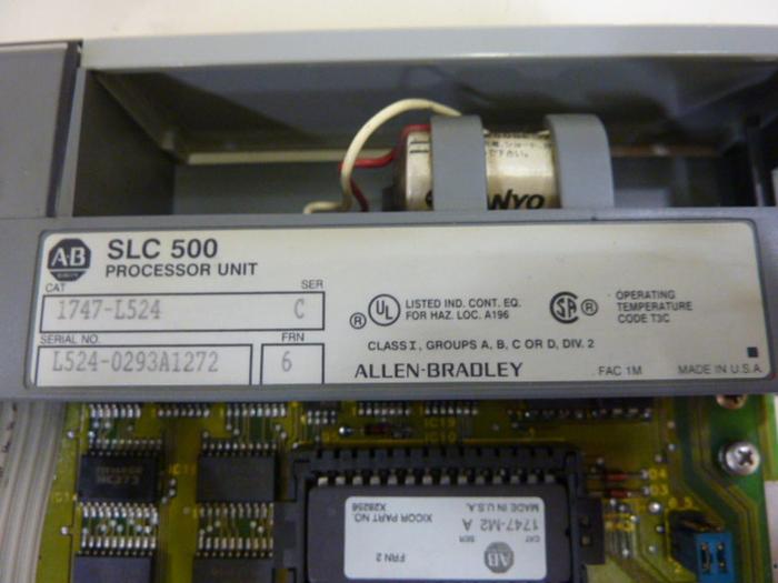 Used ALLEN BRADLEY 5/02 Processor  Unit 1741-L524 SER C #60506
