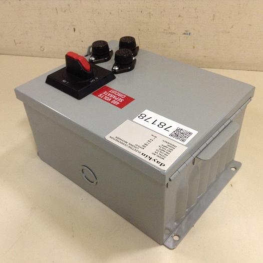 Used DAYKIN 0.5 kVA Transformer Disconnect MTFS-07 #78182