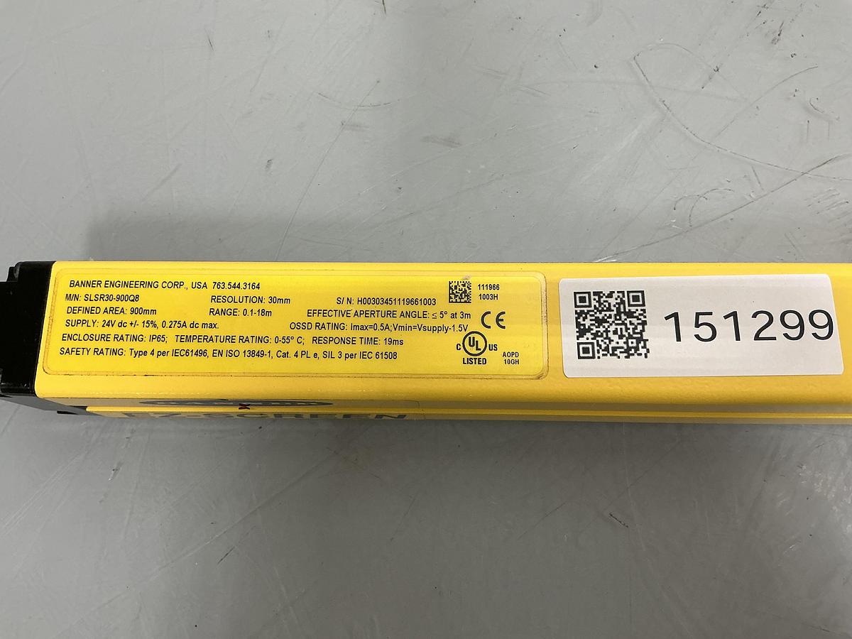 Used BANNER ENGINEERING SLSR30-900Q8