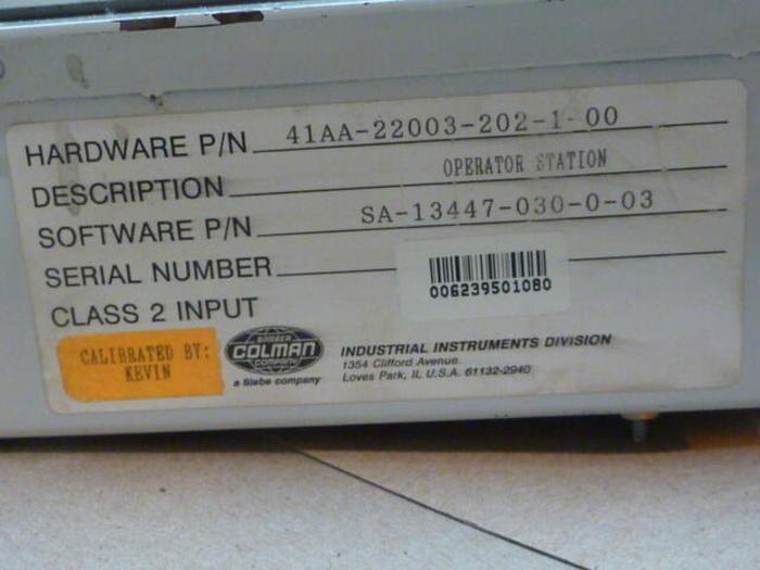 Used BARBER COLMAN Maco 4000 Operator Interface 41AA-22003-202-1-00 Used