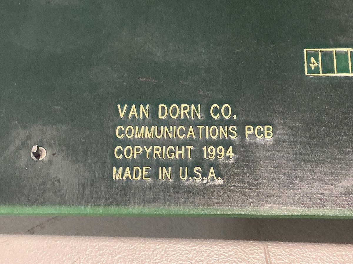 Used VAN DORN 330081 REV-A