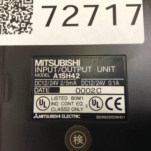 Used MITSUBISHI I/O Module A1SH42 #72717