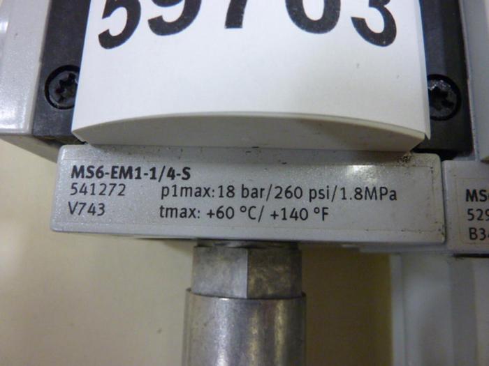 Used FESTO Regulator MS6-EM1-1/4-S #59703