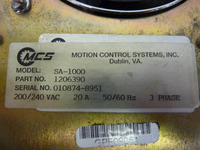 Used MCS Servo Amplifier SA-1000 Used