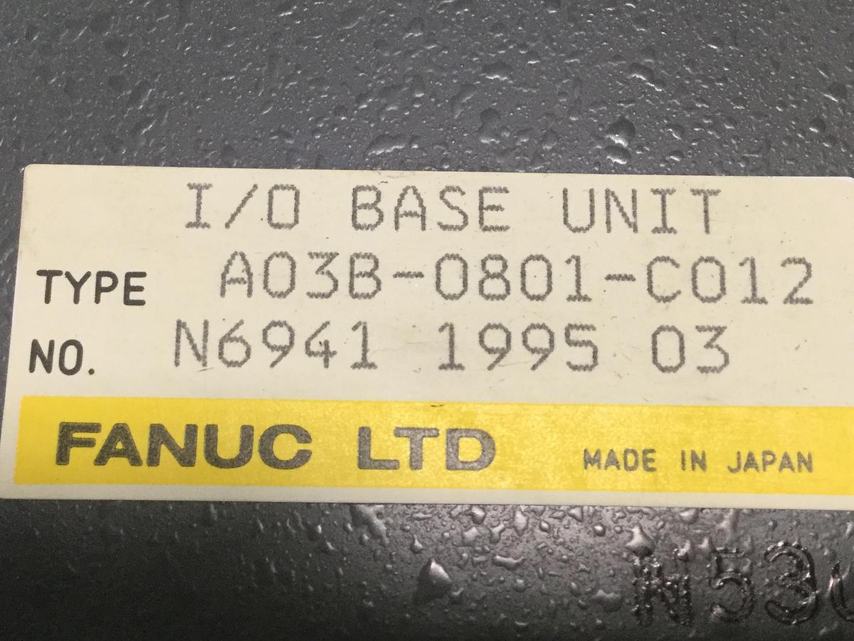 Used FANUC I/O Base Unit Card A03B-0801-C012 Used
