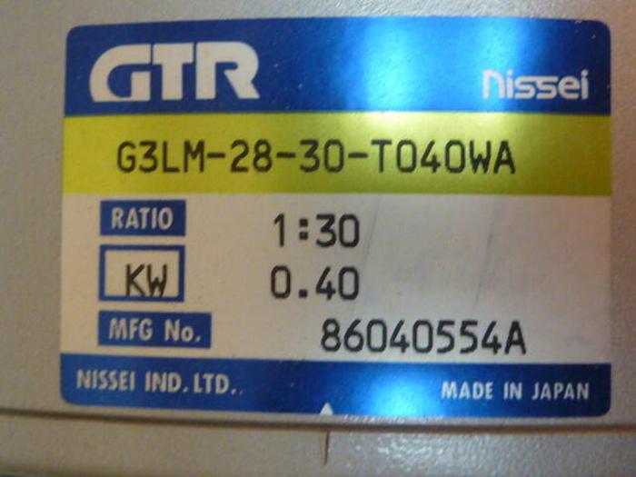 GTR MOTOR 1/2 HP Motor G3LM-28-30-T040WA #31607