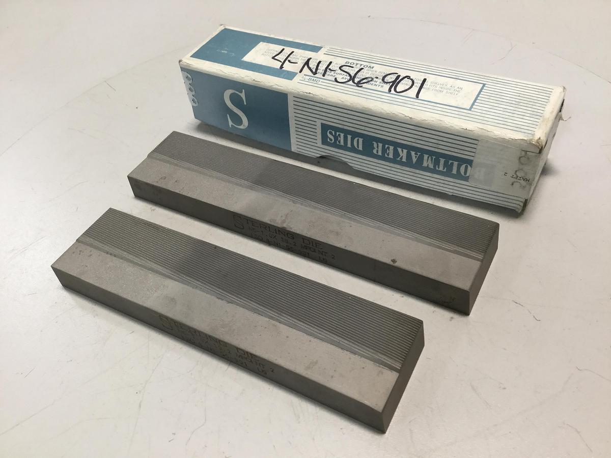STERLING DIE Boltmaker Die 2 Piece Set 4-N1-S6-901 Used