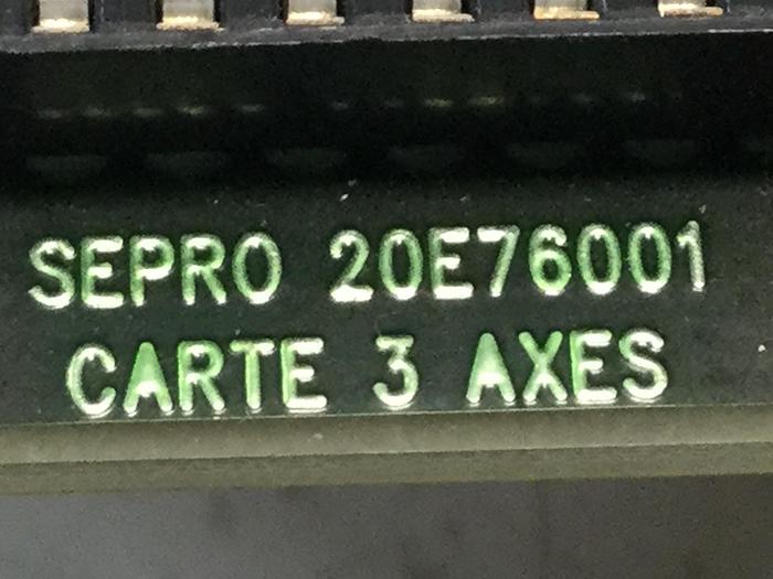 Used SEPRO ROBOTIQUE Circuit Board 20E76001 Used