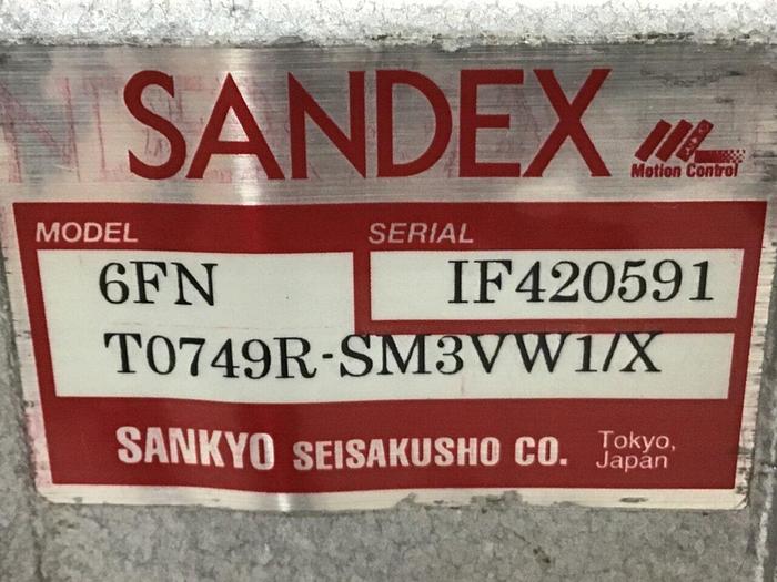 Used SANDEX Indexing Drive 6FNT0732R-SM3VW1/X #119953