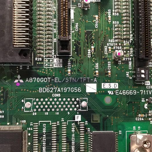 Used MITSUBISHI A870GOT-EL Circuit Board DB627A197656 #93462
