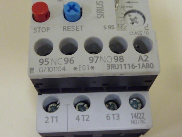 Used SIEMENS Overload Relay 3RU1116-1AB0 #57604