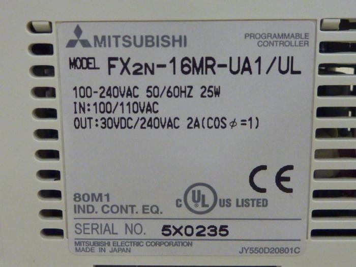 Used MITSUBISHI Controller FX2N-16MR-UA1/UL #54328