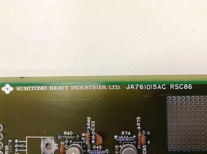 Used SUMITOMO Rotation Servo Control Card JA761015AC RSC86 Used