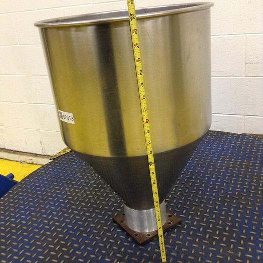 Used METAL FABRICATOR Stainless Steel Hopper HOPPER013 #82013