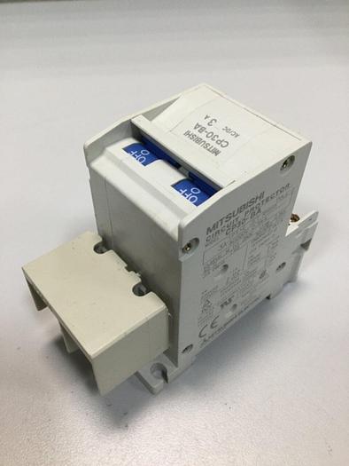 Used MITSUBISHI 3 Amp Circuit Protector CP30-BA-2P-3A #103610