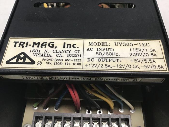 Used TRI-MAG Power Supply UV365-1EC #131892