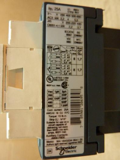 Used SQUARE D Contactor LC1 D09 #24741