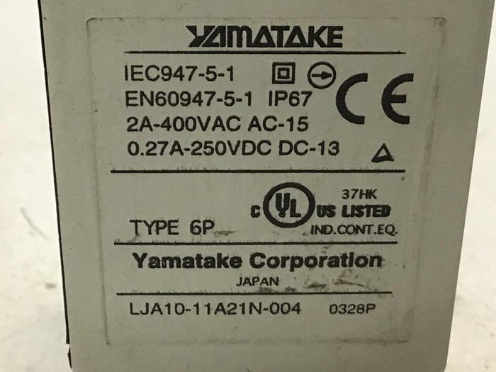Used YAMATAKE Limit Switch LJA10-11A21N-003 #121723