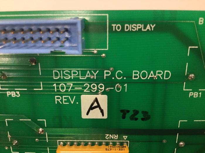 Used CONAIR Display Circuit Board 107-299-01 #108432