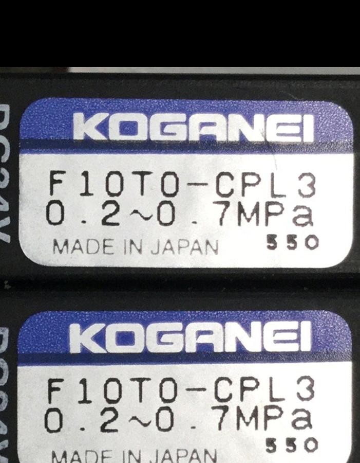 Used KOGANEI Manifold w/ Valves F10M6AJ USED