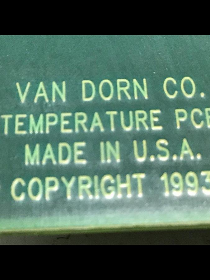Used VAN DORN Temperature Circuit Board PC330-021 330-021 #141861