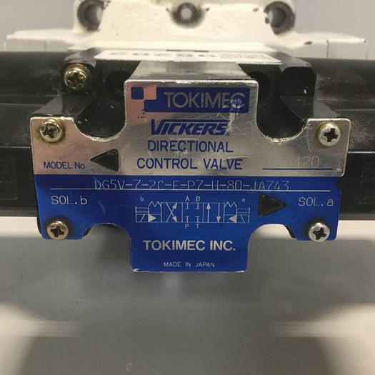 Used TOKIMEC VICKERS Directional Control Valve DG5V-7-2C-E-P7-H-80-JA743 #95282