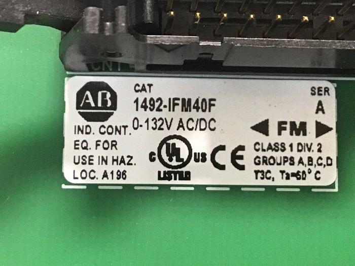 Used ALLEN BRADLEY Interface Module 1492-IFM40F SER A #112890