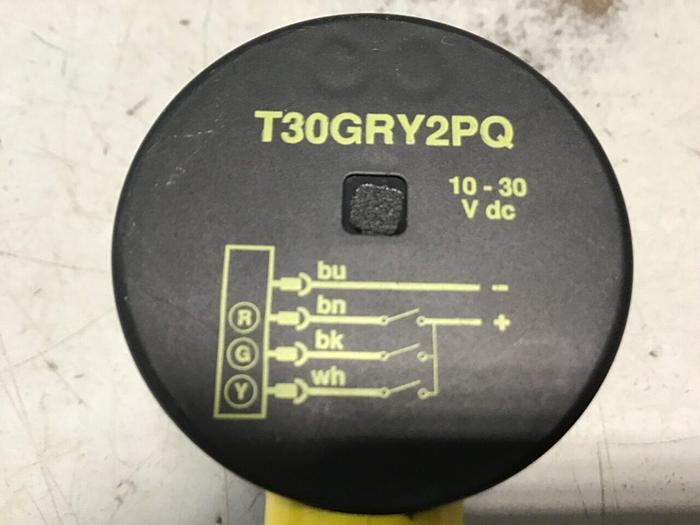 Used BANNER ENGINEERING Light Sensor T30GRY2PQ #140294